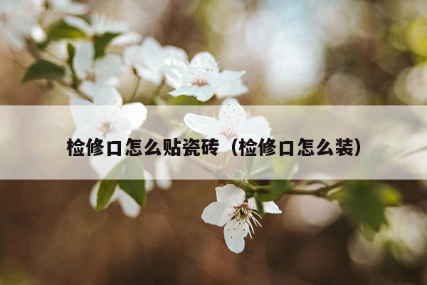 检修口怎么贴瓷砖（检修口怎么装）