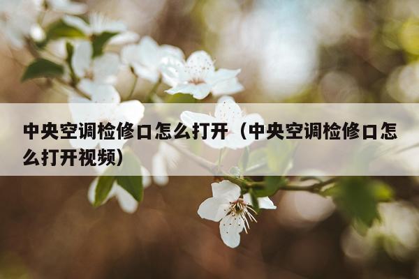 中央空调检修口怎么打开（中央空调检修口怎么打开视频）