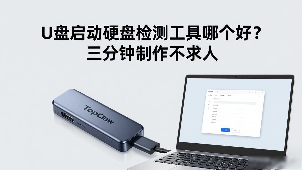 U盘启动硬盘检测工具哪个好？三分钟制作不求人