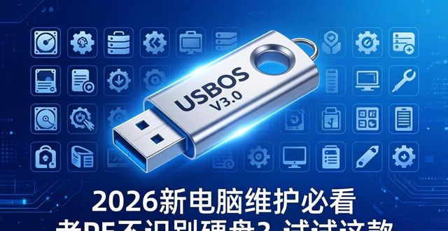 2026新电脑维护必看 老PE不识别硬盘？试试这款