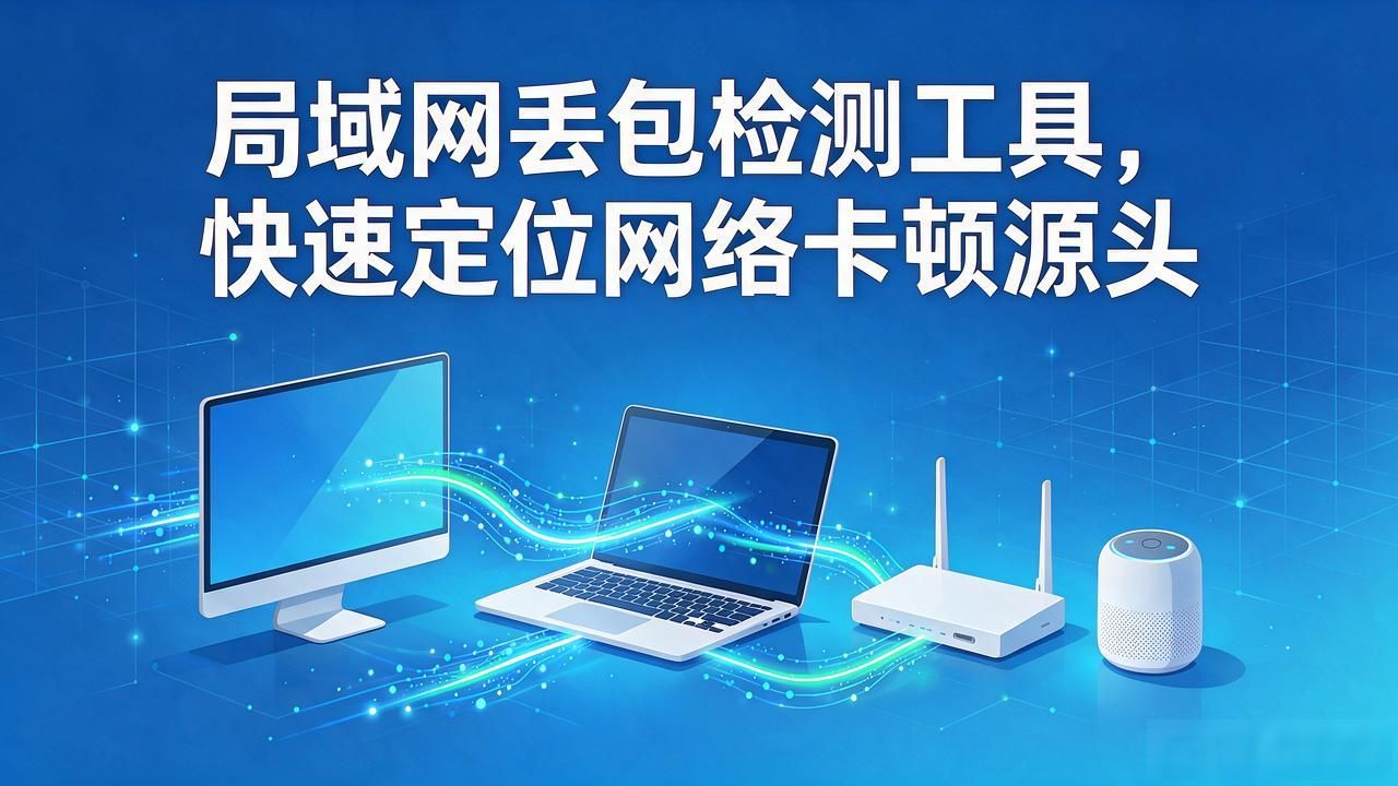 局域网丢包检测工具，快速定位网络卡顿源头