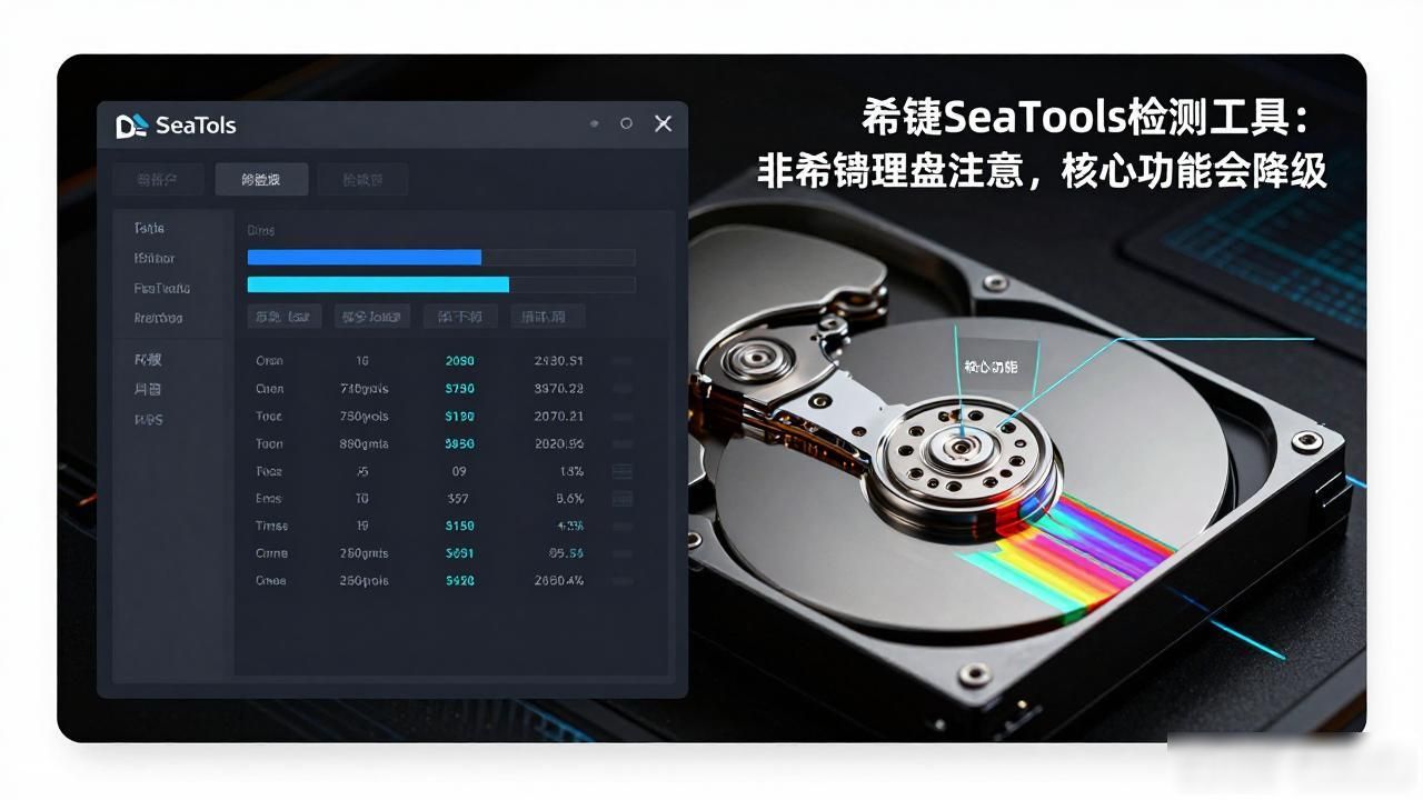 希捷SeaTools检测工具：非希捷硬盘注意，核心功能会降级