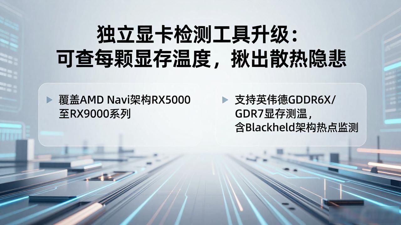 HWiNFO显存颗粒独立温度监测_HWiNFO显卡单点过热检测_独立显卡检测工具