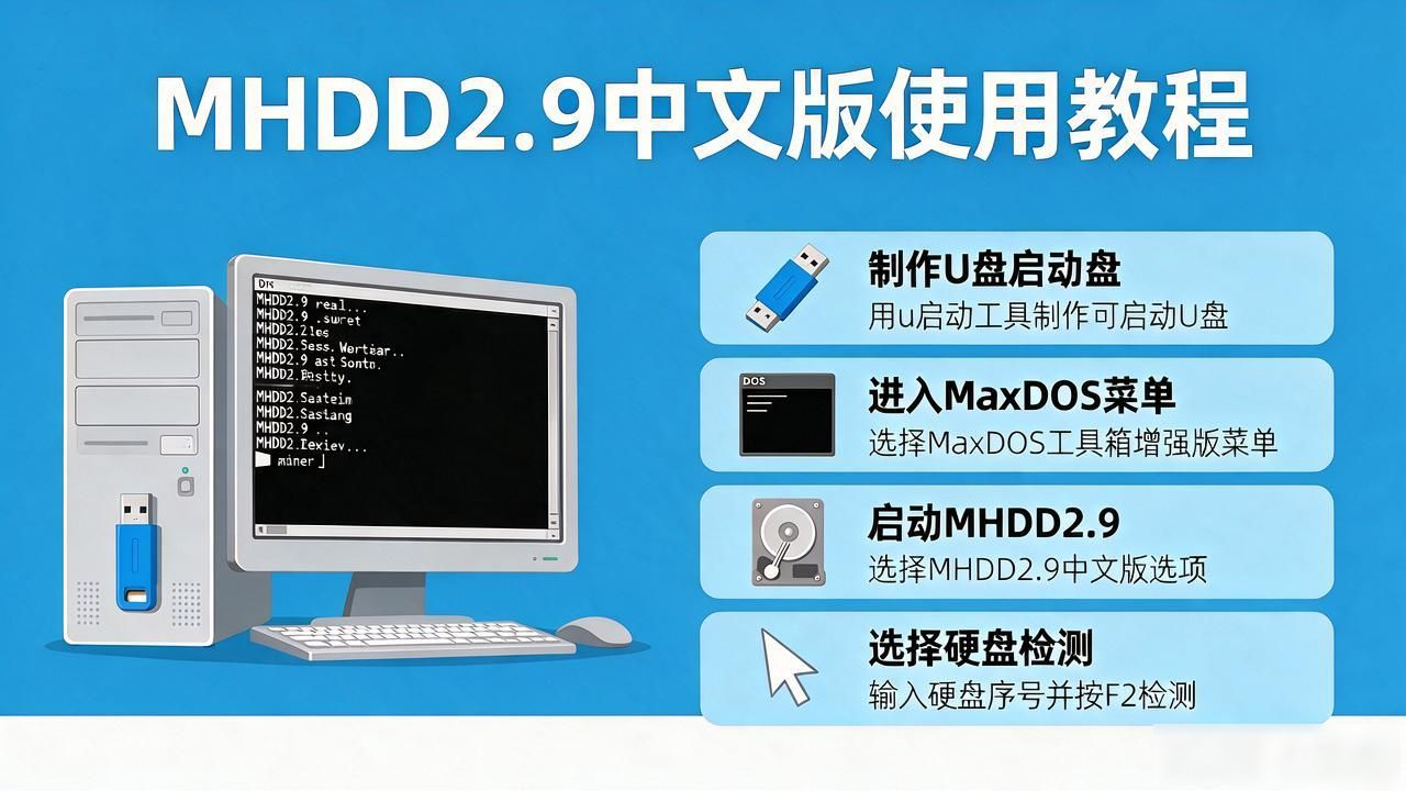 电脑硬盘故障别慌！MHDD检测修复工具+u启动U盘制作法