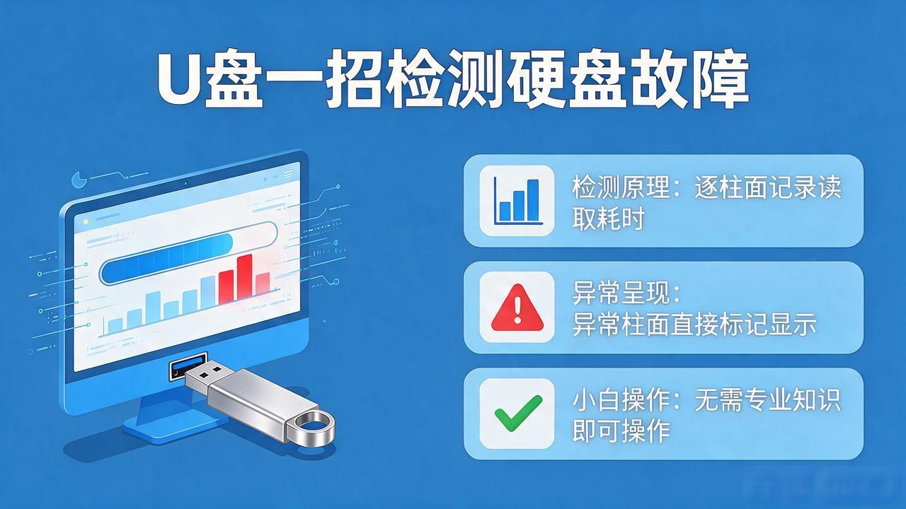 硬盘接口检测工具：U盘一招查出硬盘故障，小白也能修