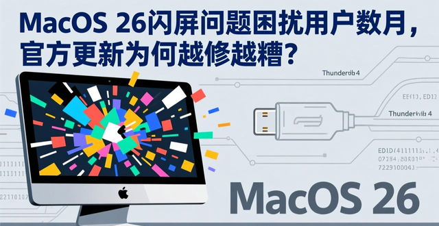 MacOS 26闪屏问题困扰用户数月，官方更新为何越修越糟？
