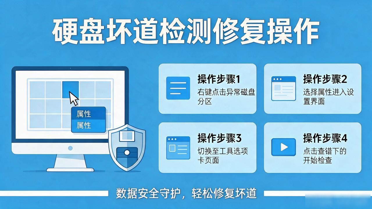 硬盘坏道不用愁！绿色版检测工具轻松修复数据