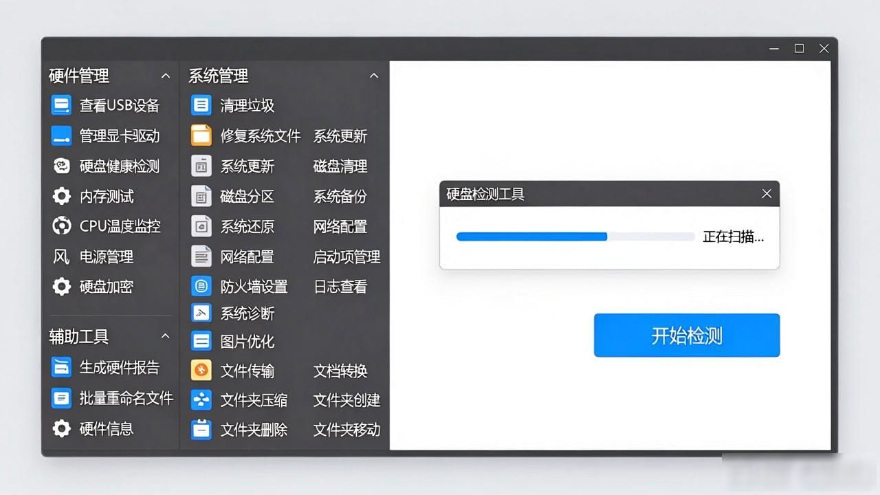 硬盘检测工具怎么用？3步搞定，小白也能看懂