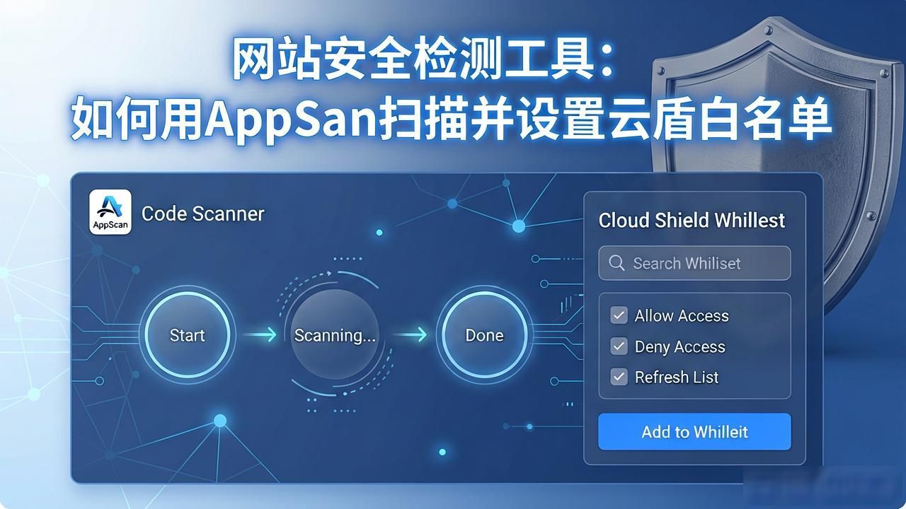 网站安全检测工具：如何用AppScan扫描并设置云盾白名单