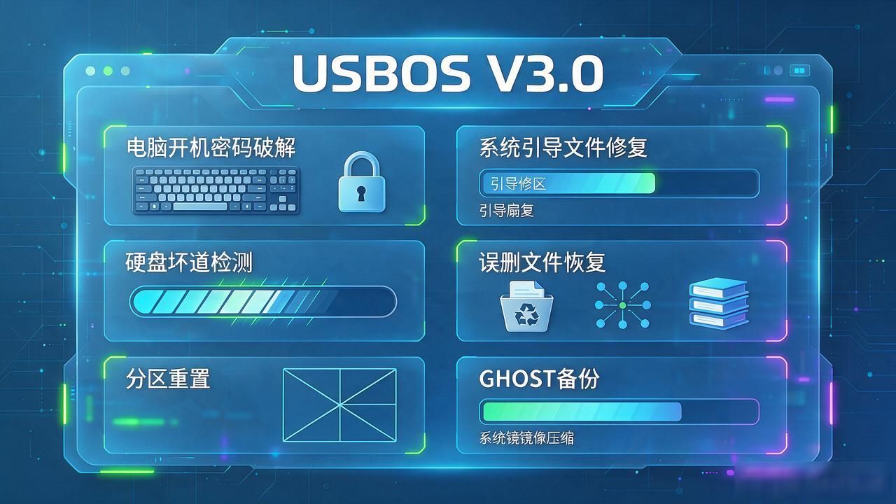各大电脑检测工具对比：USBOS V3.0凭啥成PE新宠？