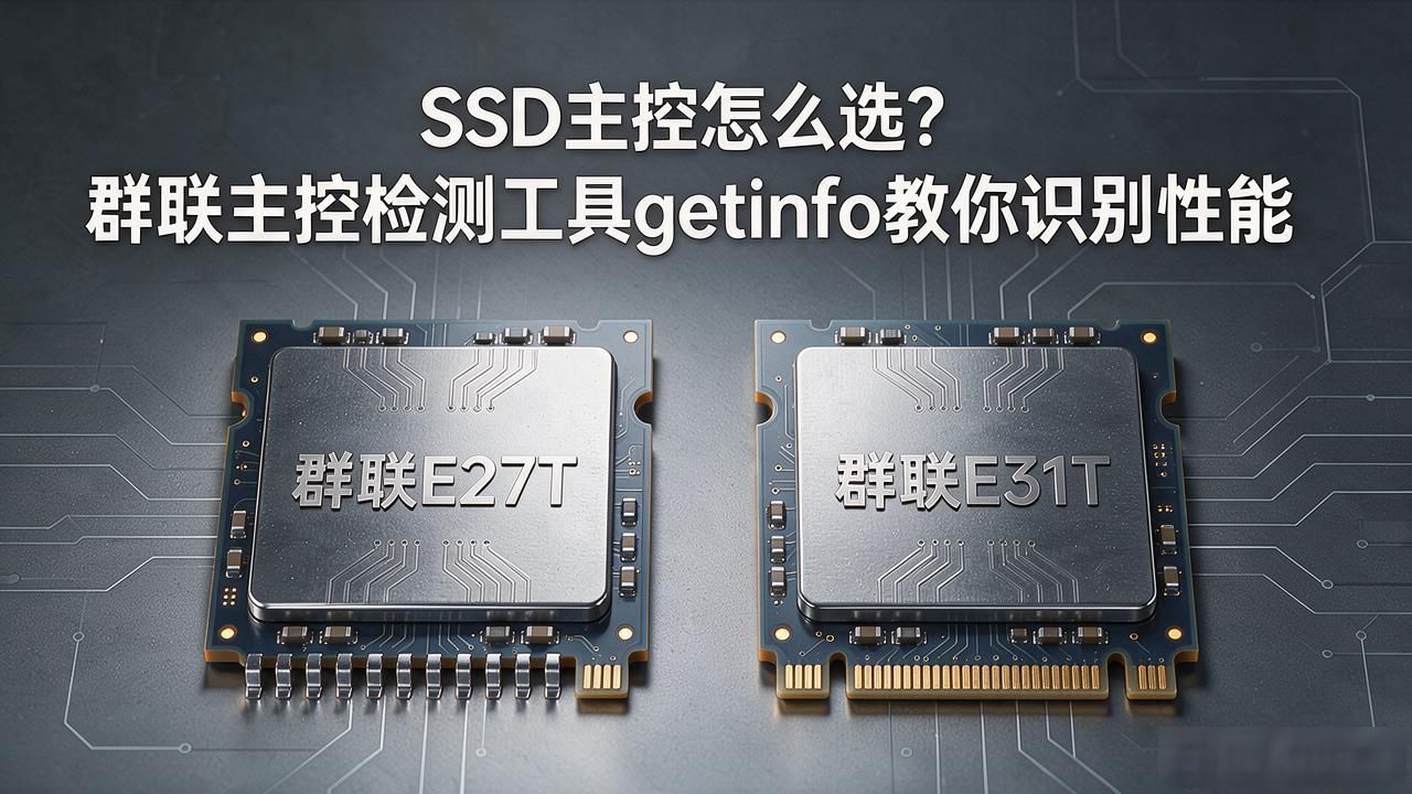 SSD主控怎么选？群联主控检测工具getinfo教你识别性能