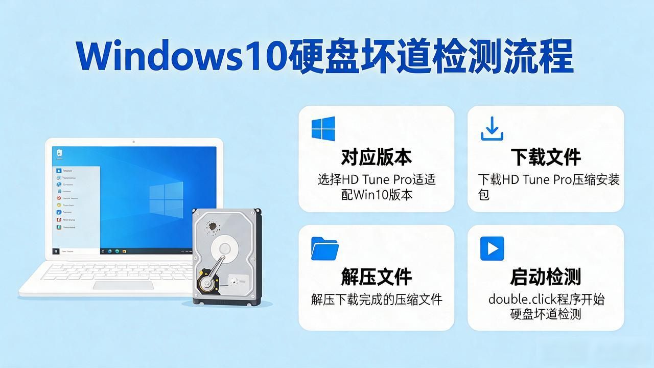 Windows10硬盘坏道检测神器，HD Tune Pro轻松搞定