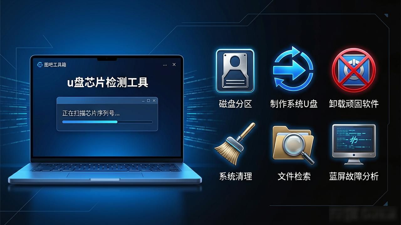 新电脑怕有暗病？u盘芯片检测工具简明使用教程，图吧工具箱免费排雷