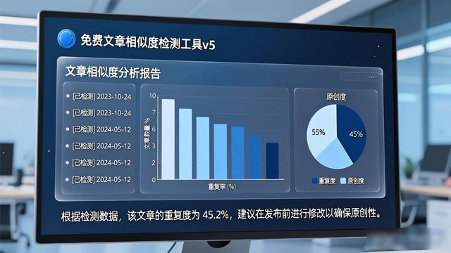 免费文章相似度检测工具v5：快速查重并一键改写