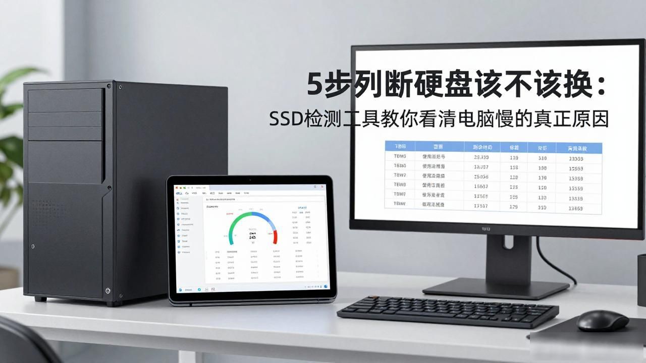 5步判断硬盘该不该换：SSD检测工具教你看清电脑慢的真正原因