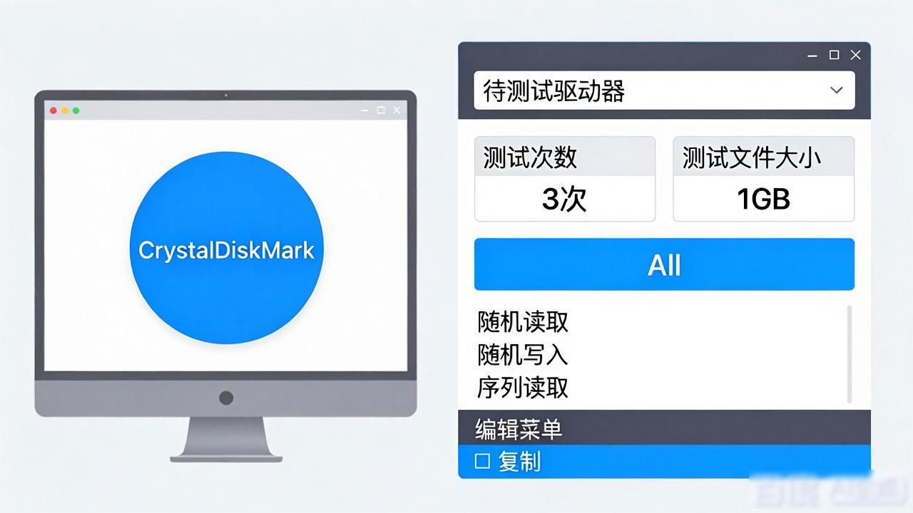 固态硬盘健康检测工具，用CrystalDiskMark快速测速