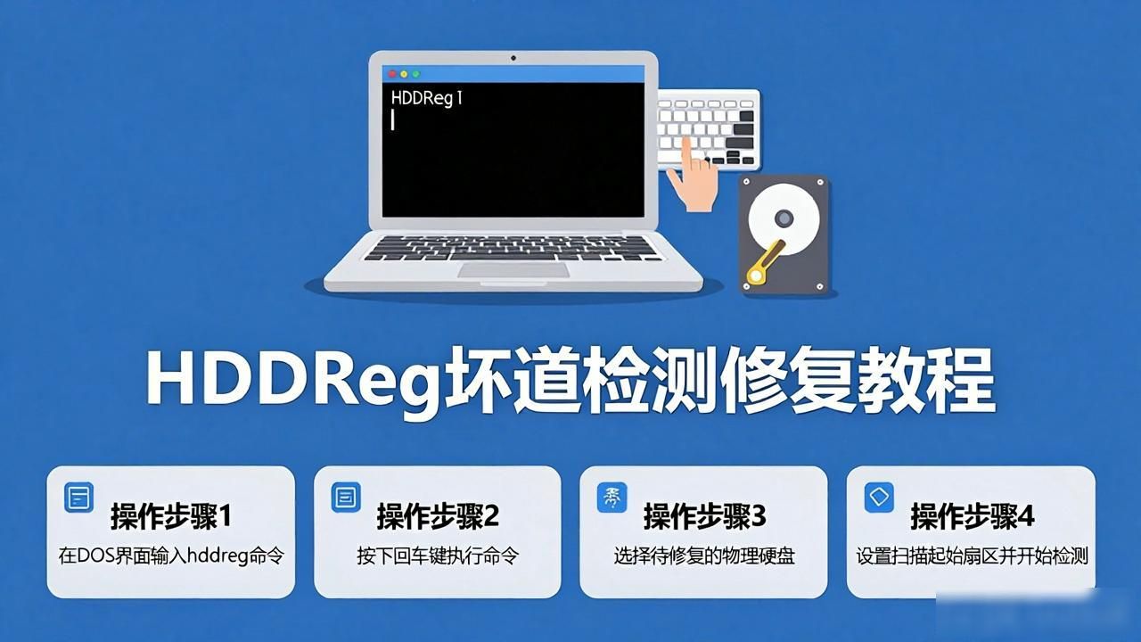 u启动hddreg硬盘坏道检测修复工具，解决硬盘坏道问题教程