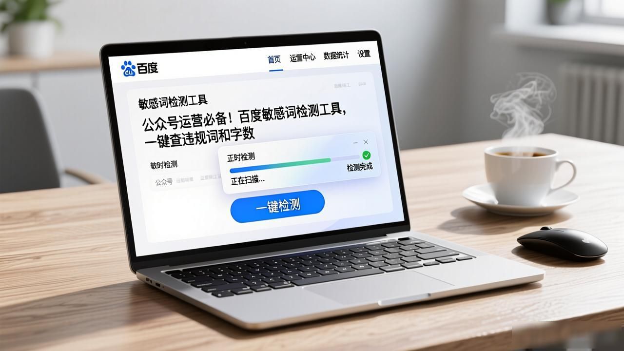 公众号运营必备！百度敏感词检测工具，一键查违规词和字数