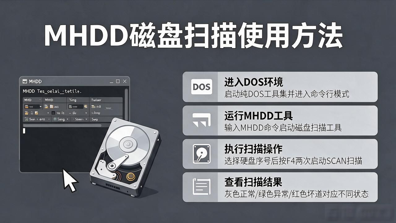 dos下硬盘检测工具哪里找？老电脑磁盘扫描与修复实战教程