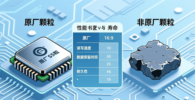 SSD固态硬盘闪存颗粒类型及特点，原厂颗粒与非原厂颗粒区别