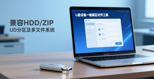 U盘设备一键扇区对齐工具，兼容HDD/ZIP UD分区及多文件系统