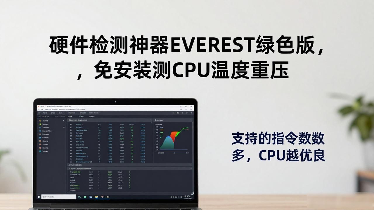 硬件检测神器EVEREST绿色版，免安装测CPU温度电压