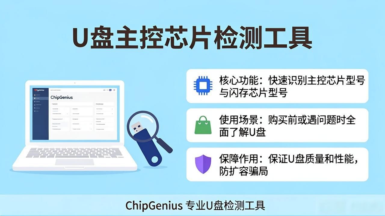 U盘主控芯片检测工具，防扩容骗局必备神器