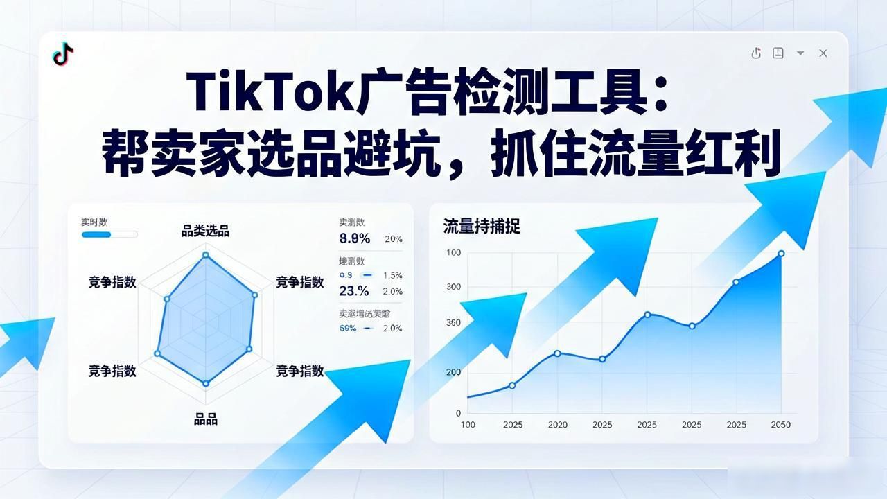 TikTok跨境电商广告选品平台_TikTok广告检测后台功能_广告检测工具