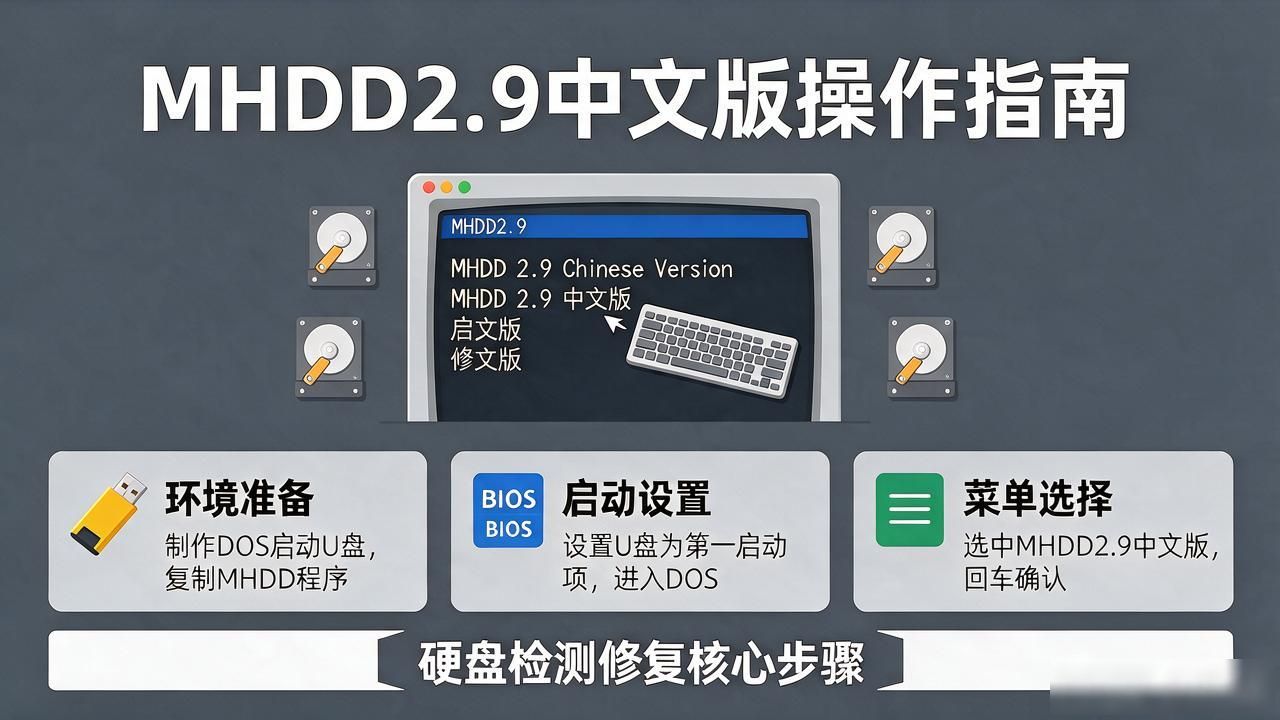 dos下硬盘检测工具怎么用？MHDD修复坏道教程