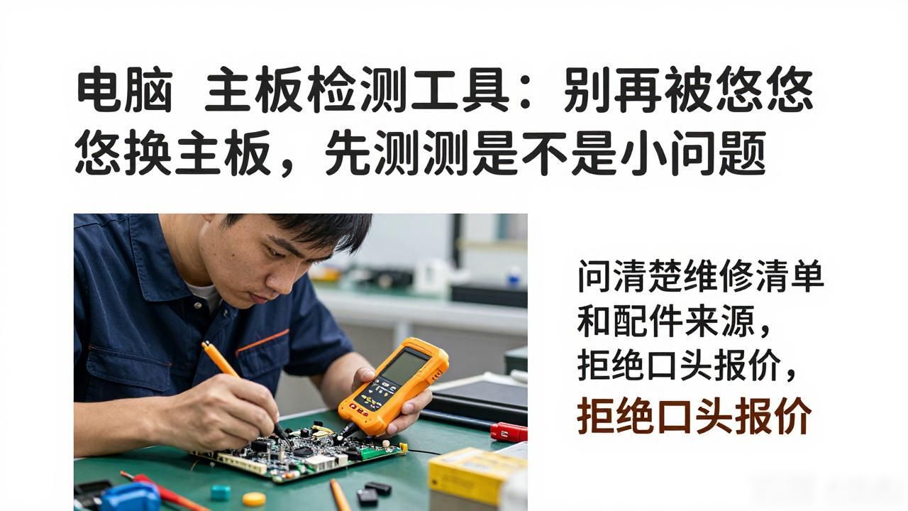 电脑主板检测工具：别再被忽悠换主板，先测测是不是小问题