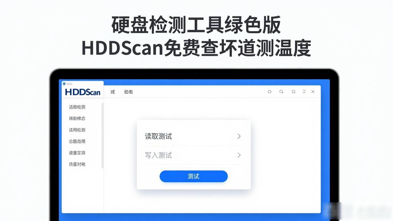 硬盘检测工具绿色版 HDDScan免费查坏道测温度