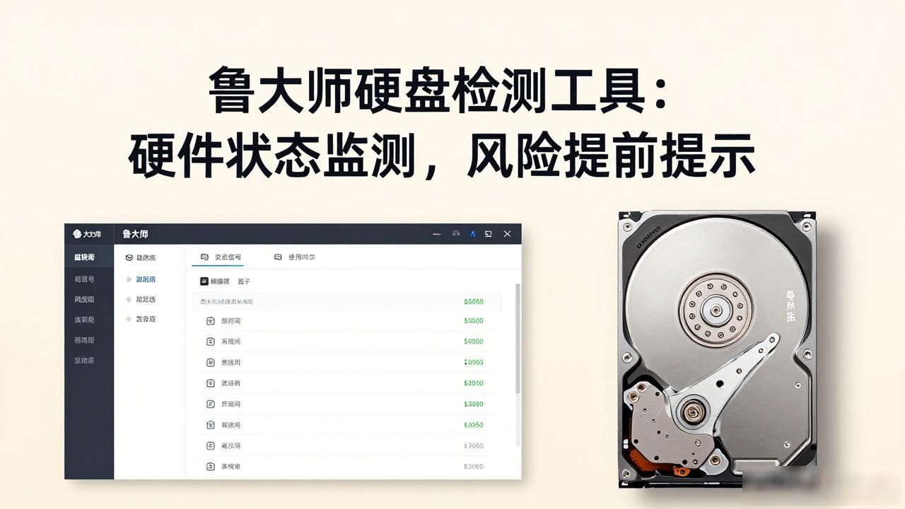 鲁大师硬盘检测工具：硬件状态监测，风险提前提示