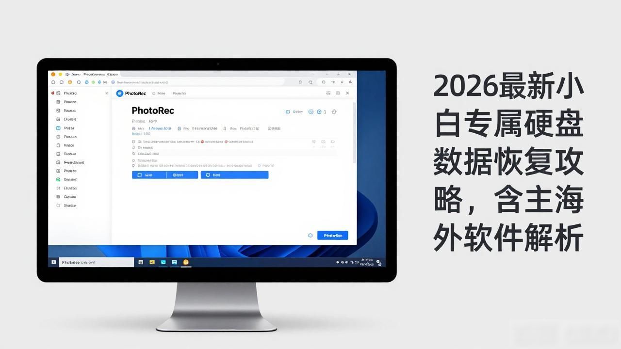 2026最新小白专属硬盘数据恢复攻略，含主流海外软件解析