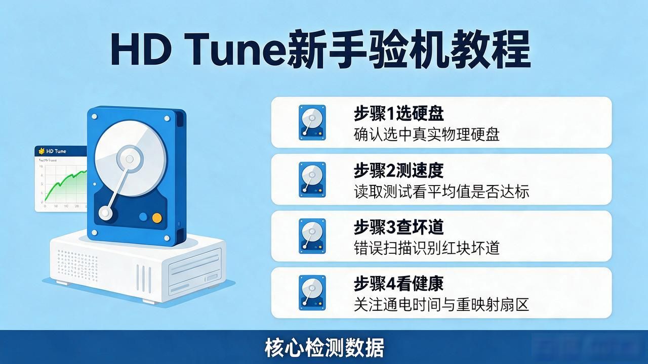 HD Tune硬盘检测工具_硬盘健康状态检测_硬盘检测工具使用方法详细介绍