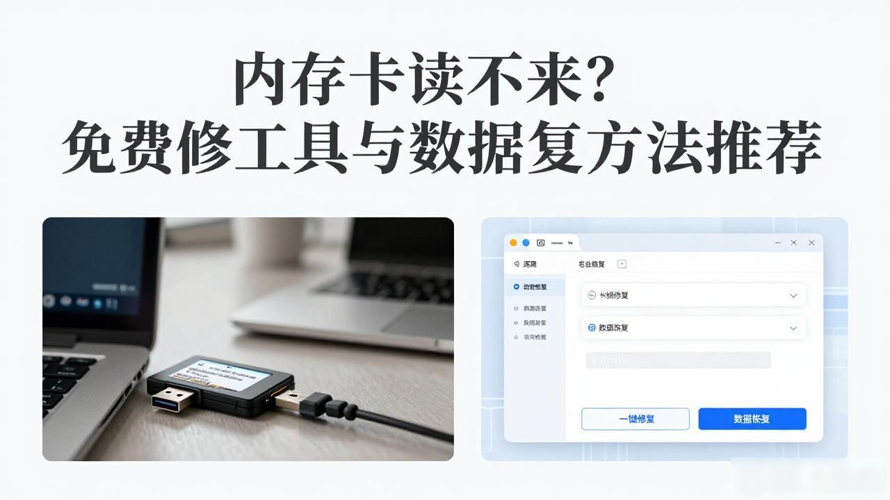 内存卡读不出来？免费修复工具与数据恢复方法推荐