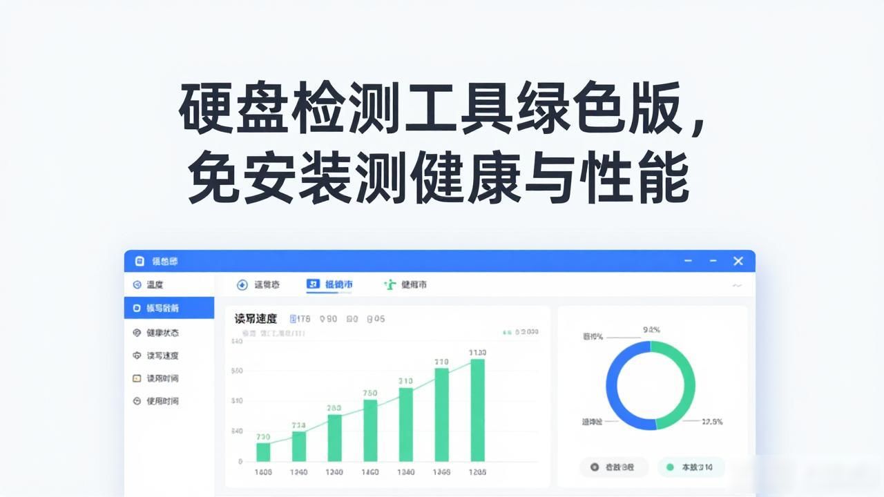硬盘检测工具绿色版，免安装测健康与性能