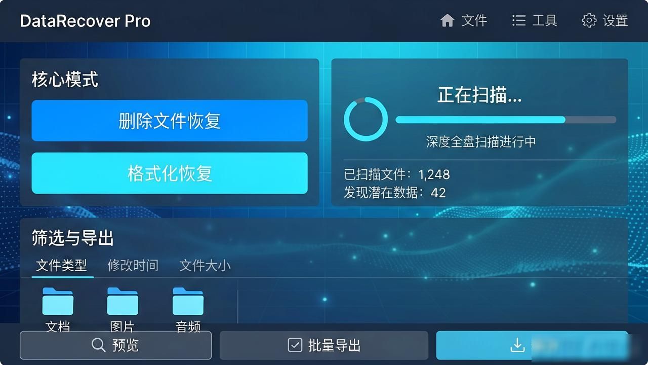 移动硬盘误删文件别慌！2026数据恢复软件下载，轻松找回
