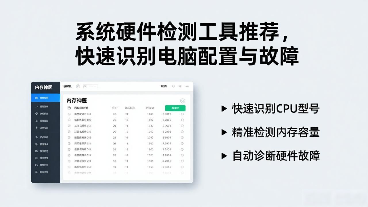 系统硬件检测工具推荐，快速识别电脑配置与故障