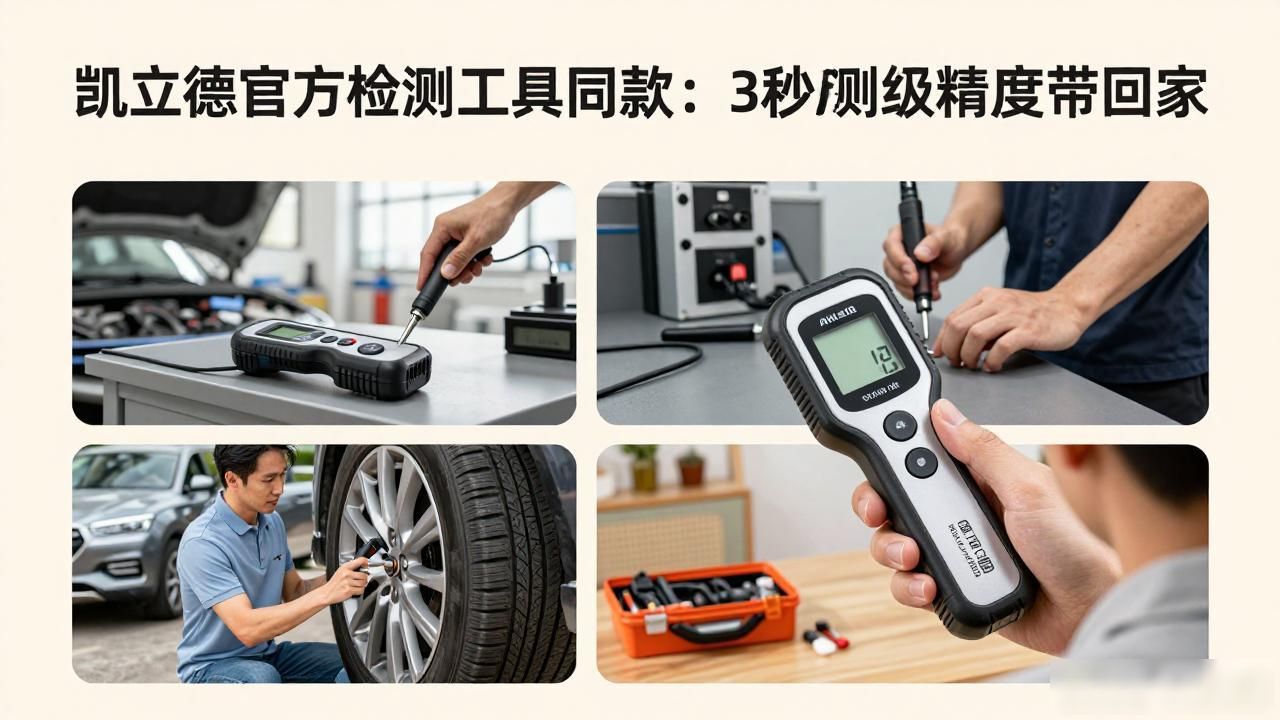 凯立德官方检测工具_专业级轮胎检测工具_ZKC FW40胎纹胎压二合一检测仪