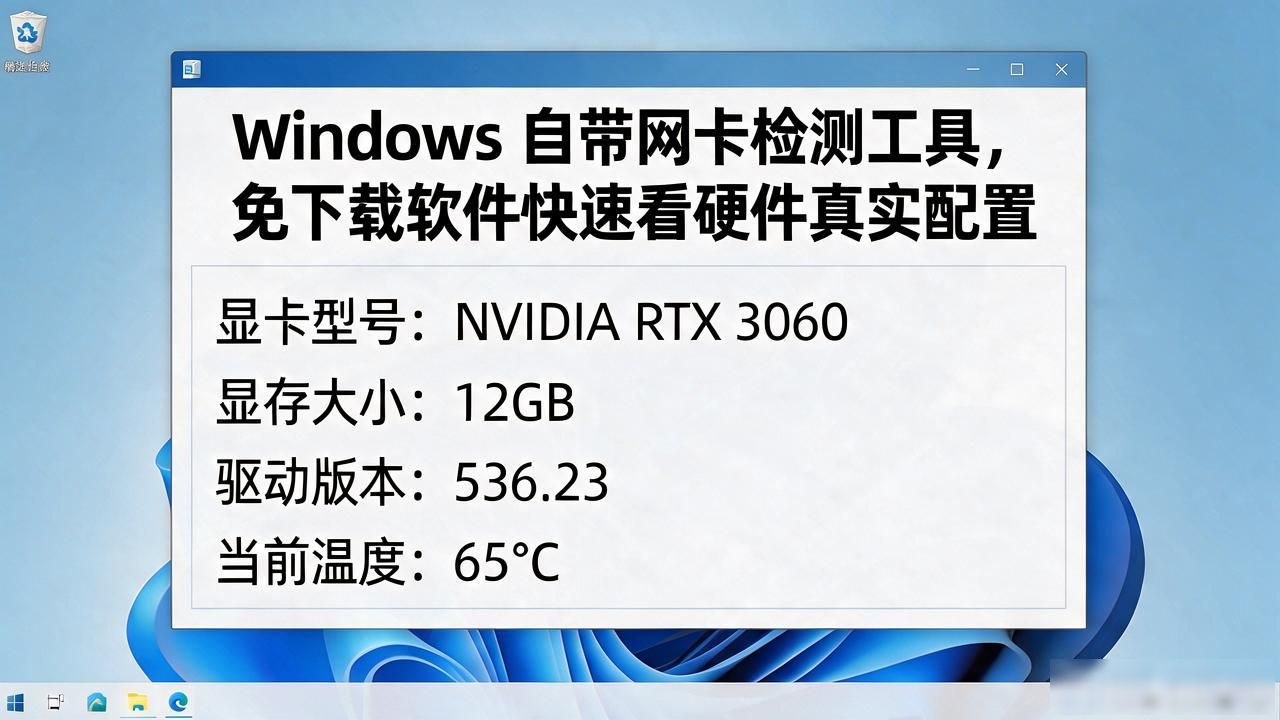 网卡检测工具_windows原生硬件检测工具_深度C盘清理硬件检测