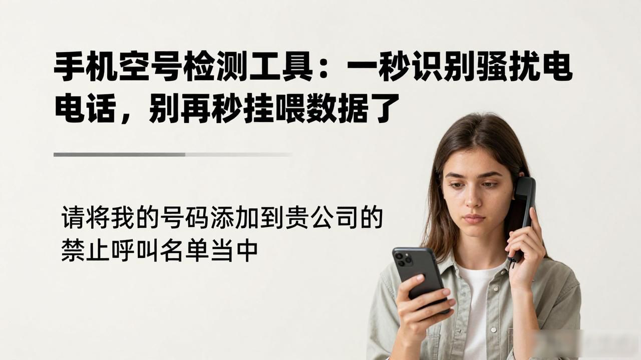 智能AI外呼系统_手机空号检测工具_正确应对骚扰电话方法