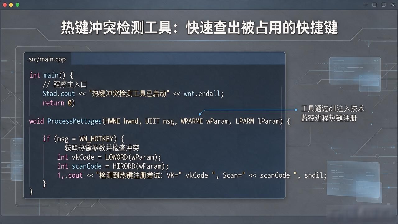 热键冲突检测工具：快速查出被占用的快捷键