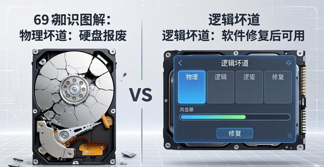 硬盘坏道一个都不算正常！检测修复用v15工具