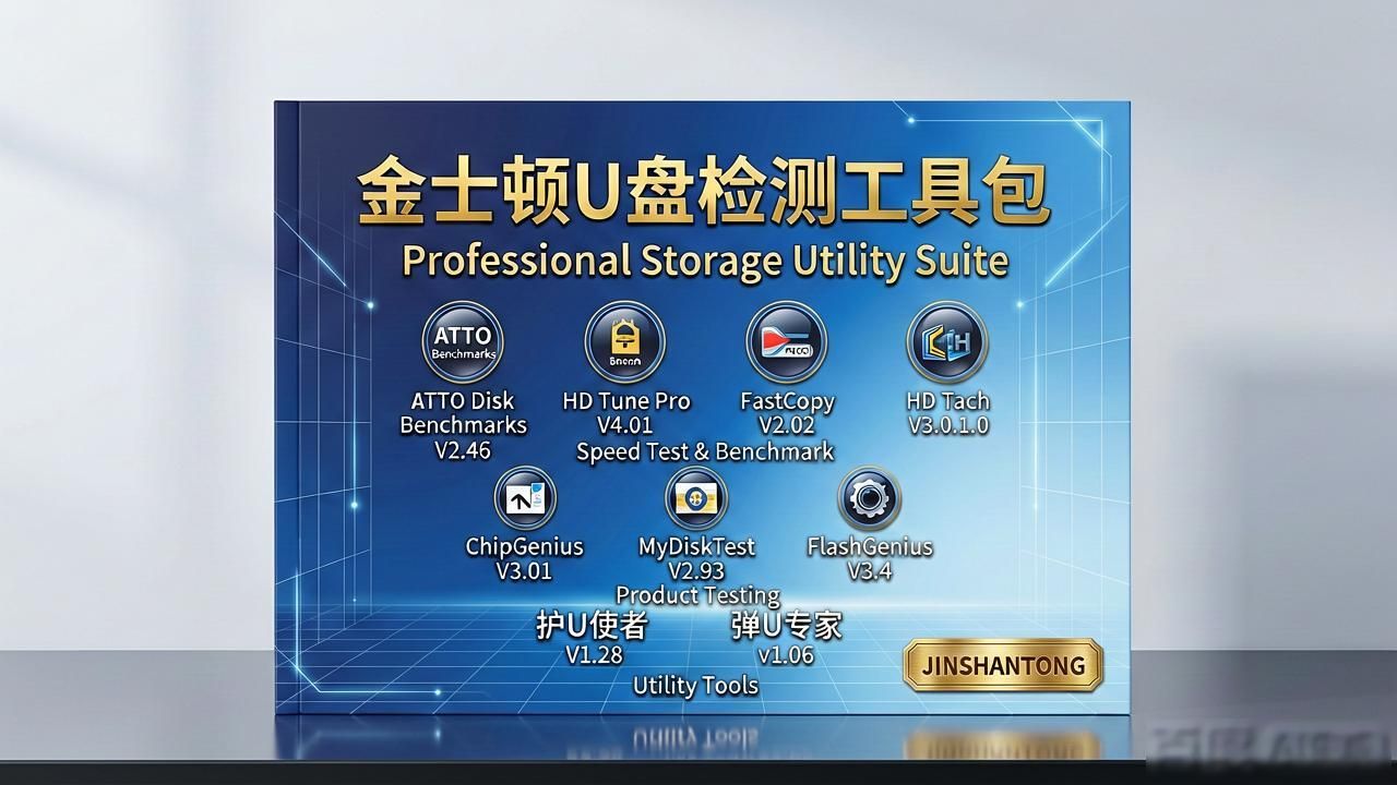 金士顿U盘检测工具包：测速度、查芯片、防扩容，一包搞定