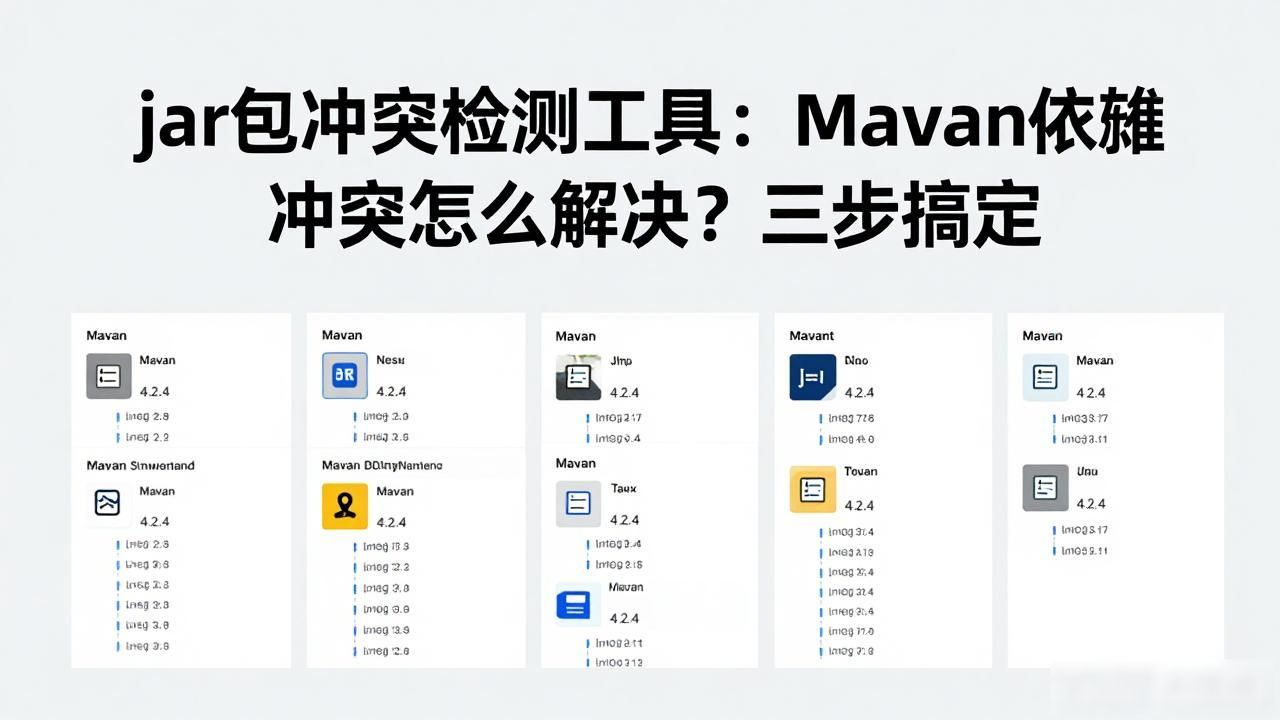 jar包冲突检测工具：Maven依赖冲突怎么解决？三步搞定