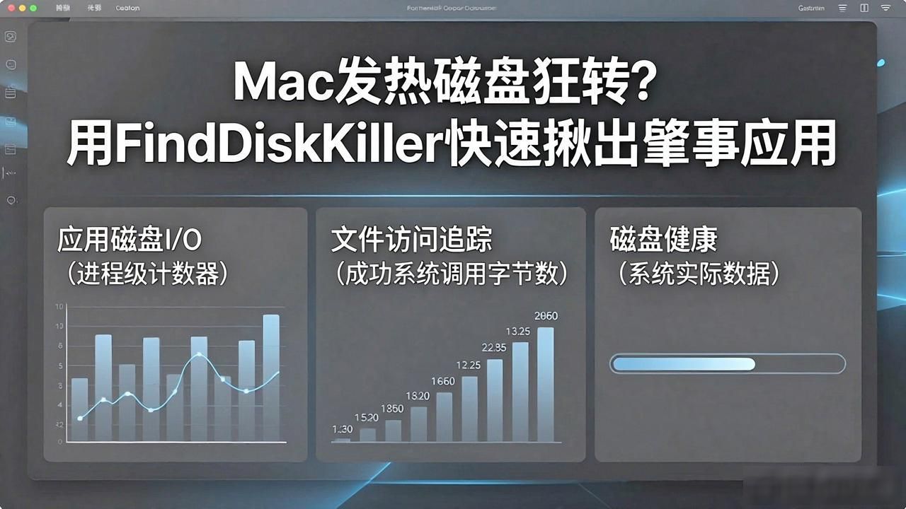 Mac发热磁盘狂转？用FindDiskKiller快速揪出肇事应用