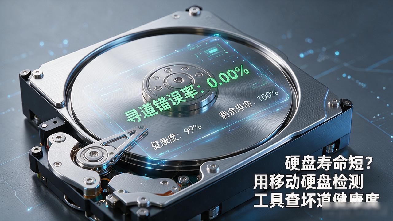 硬盘寿命短？用移动 硬盘检测工具查坏道健康度