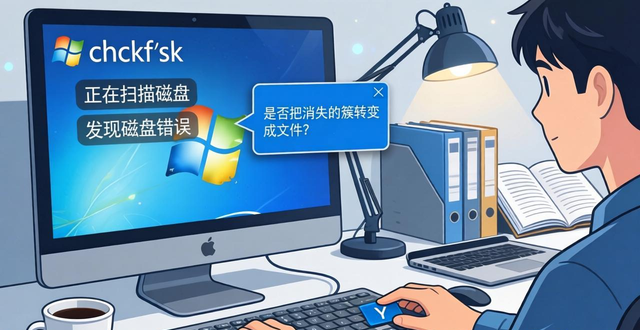 硬盘坏了别慌！系统自带修复命令chkdsk怎么用