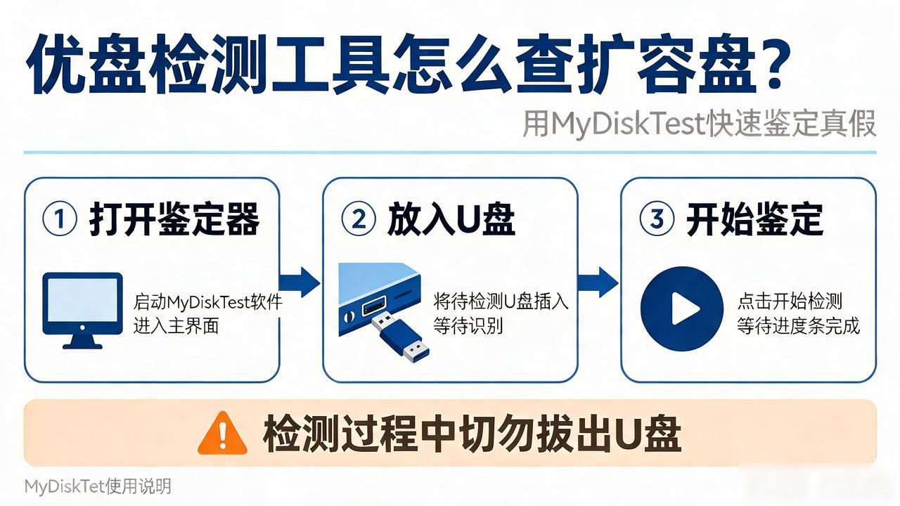 优盘检测工具怎么查扩容盘？用MyDiskTest快速鉴定真假