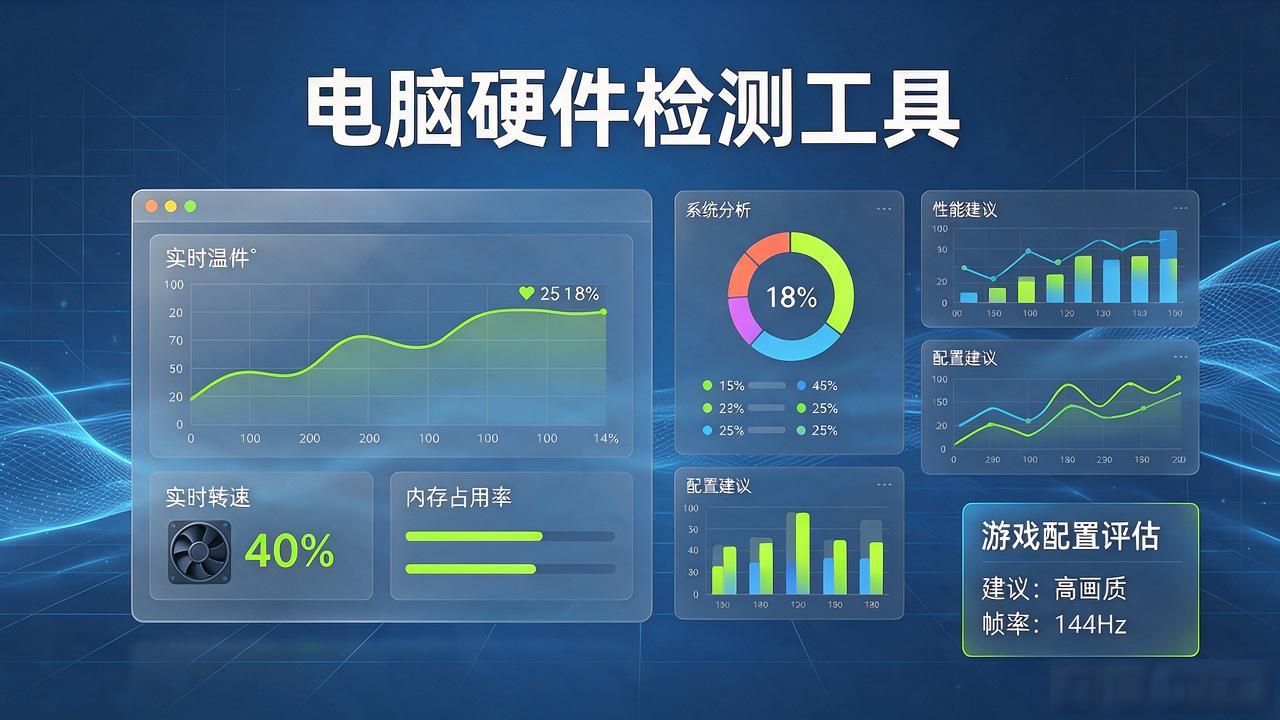 电脑硬件检测工具_电脑配置检测游戏兼容性_专业电脑硬件检测工具